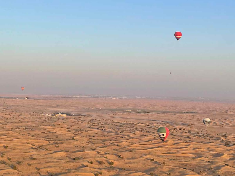ドバイの熱気球ライド