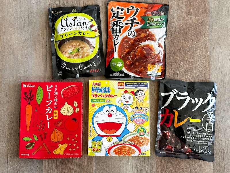 ダイソーレトルトカレーの種類