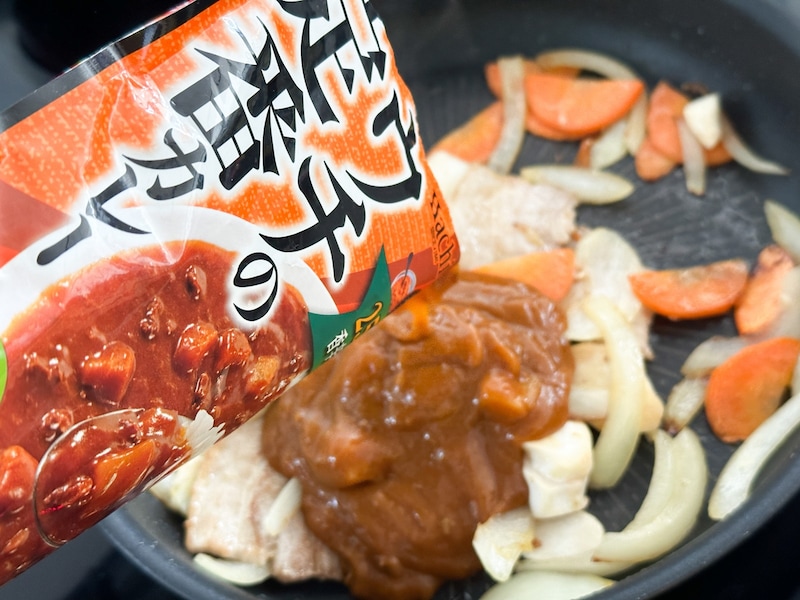 レトルトカレーアレンジ