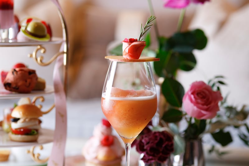 りんごを使ったカクテルも華やか