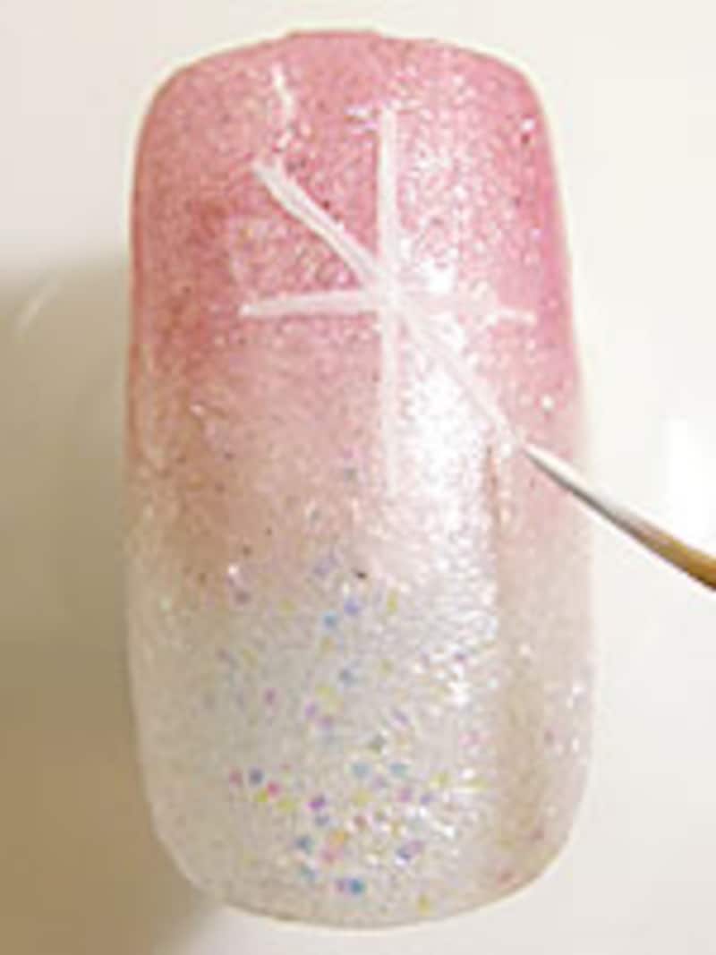 雪の結晶ネイル の書き方 おすすめセルフネイル ネイルアート All About