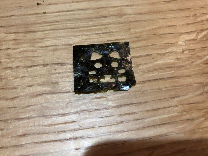 くり抜かれた方はきれいに残っている