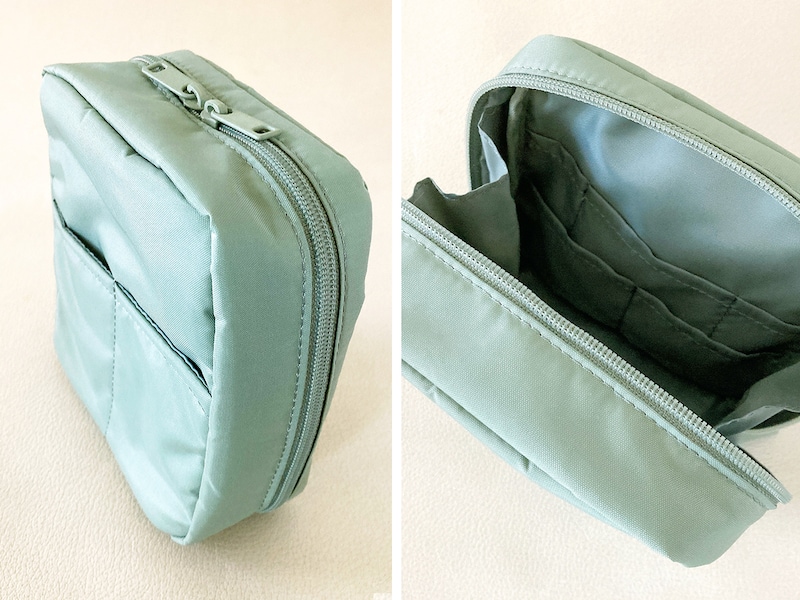 無印の自立するポーチ