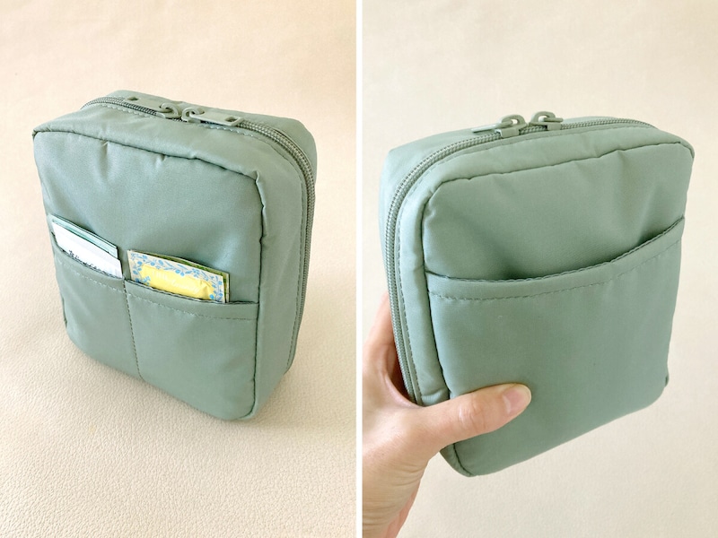 無印の自立するポーチ