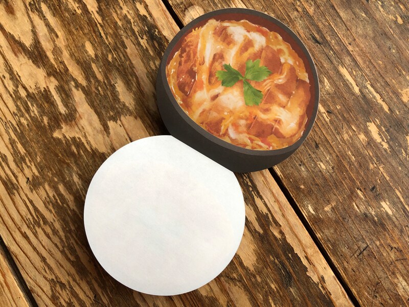 セリアの「ダイカットブロックメモ　どんぶり」は茶目っ気たっぷり