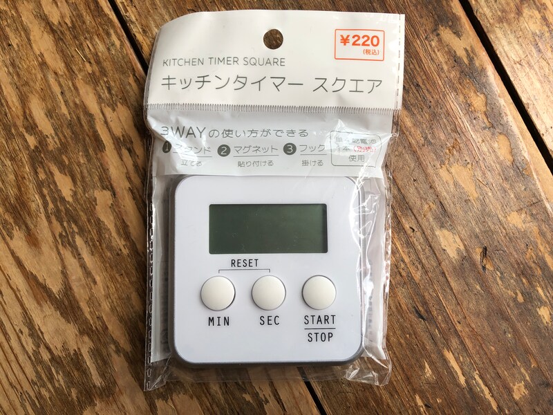 キャンドゥの「キッチンタイマー　スクエア」
