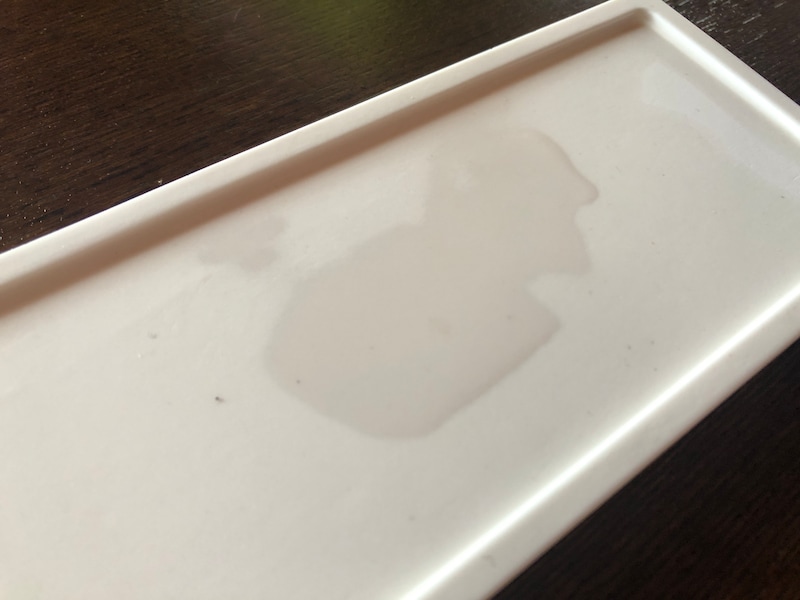 2、3秒で水をほぼ吸収してしまう