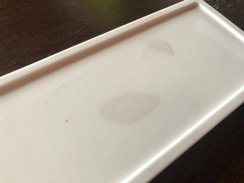 5秒もすれば、表面から水が消える