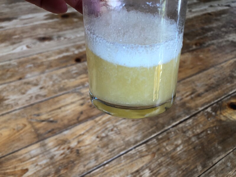 空気が入ったスムージー