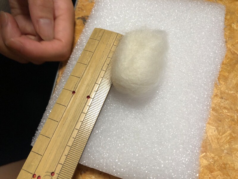 サイズを確認しながら作っていくと、全体のバランスがよくなる