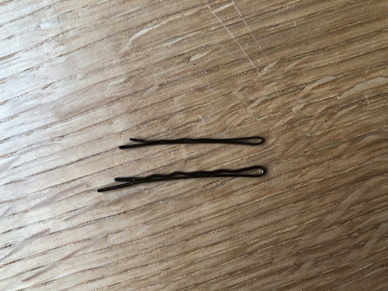 ダイソーの「ヘアピン　ナチュラルブラウン」サイズ違いで2種類