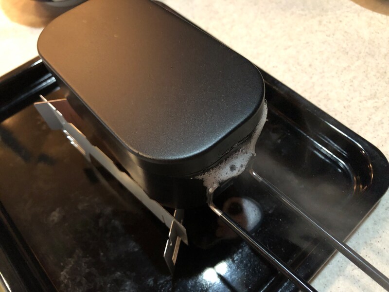 吹きこぼれることもある