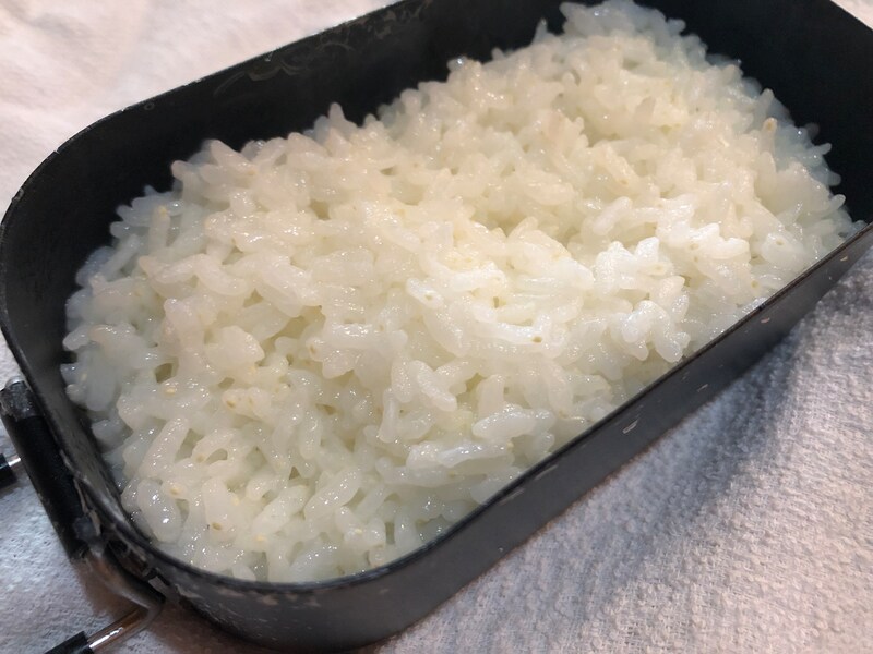 ふっくらとしたご飯が炊けている