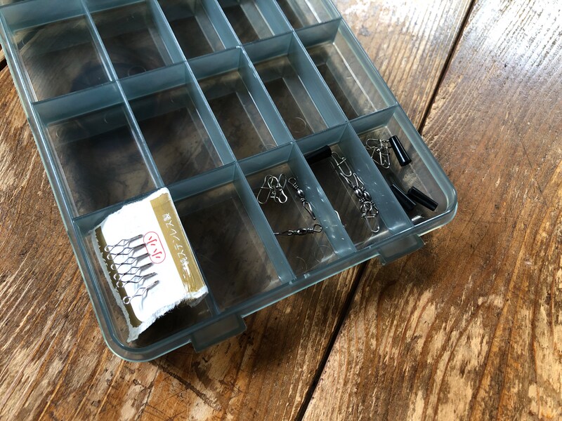 細かい釣具を入れておける