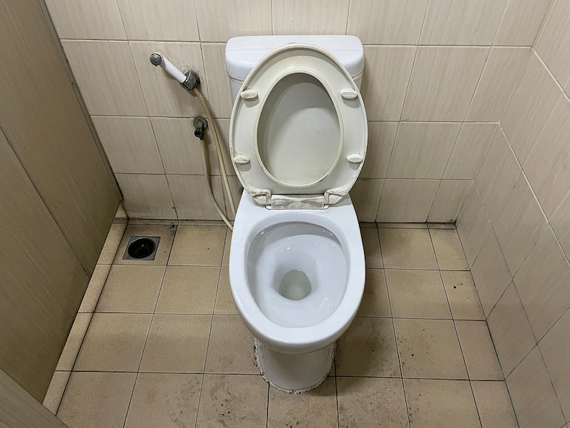 トイレットペーパーのないタイプの洋式トイレ