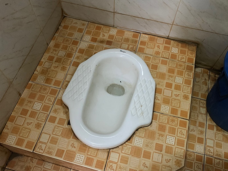 郊外や地方では「しゃがむタイプ」のトイレが一般的