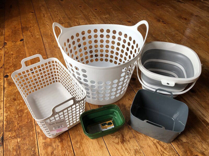 ダイソーのソフトバスケットは種類が豊富で選べる