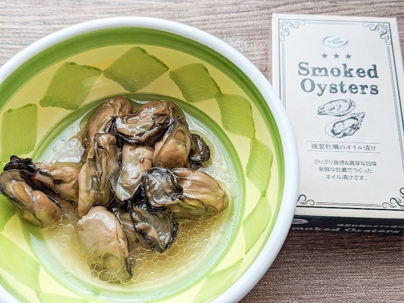 「燻製牡蠣のオイル漬け」