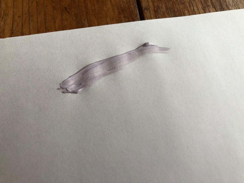 ダイソーの「水彩絵の具　くすみカラー」のラベンダーグレー