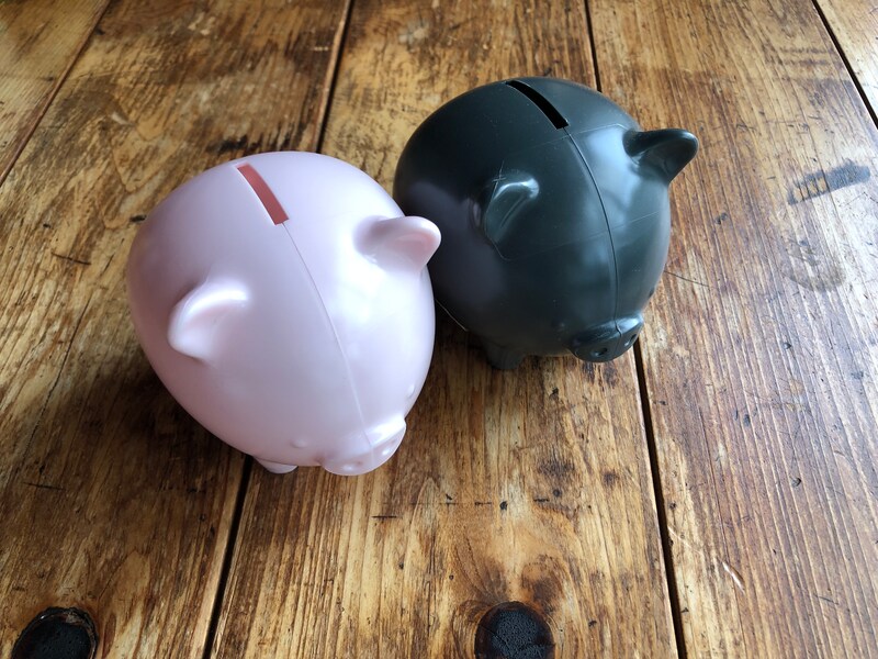 ダイソーの「ブタの貯金箱」