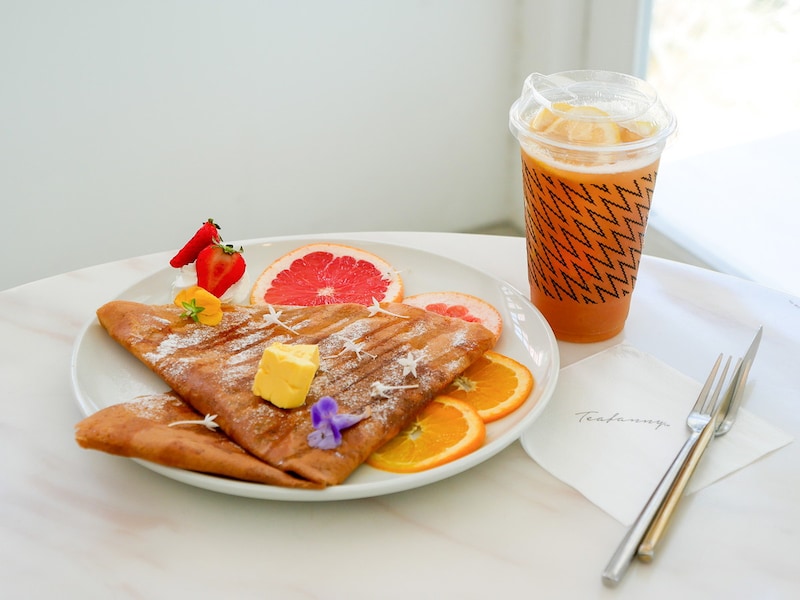 メープルバター(税込1300円)、レモネード(ピーチ)(税込700円)