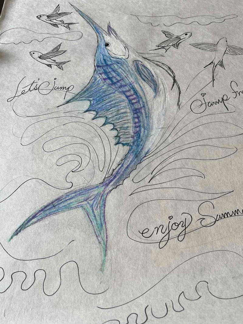 辻口博啓氏が筆ペンで描いた水墨画の原画