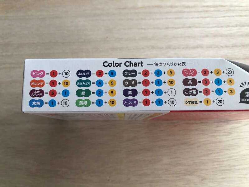 「もちっと のびーるねんど」を組み合わせることで新しい色を作れる