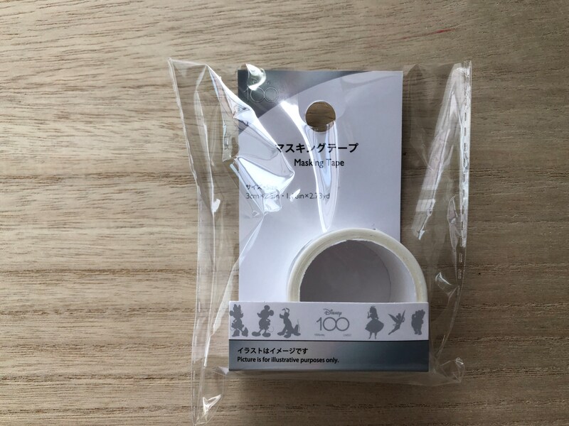 ダイソーの「ディズニー100 プラチナデザインシリーズ」の「マスキングテープ」