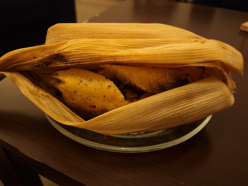 ボリュームたっぷりのタマレス