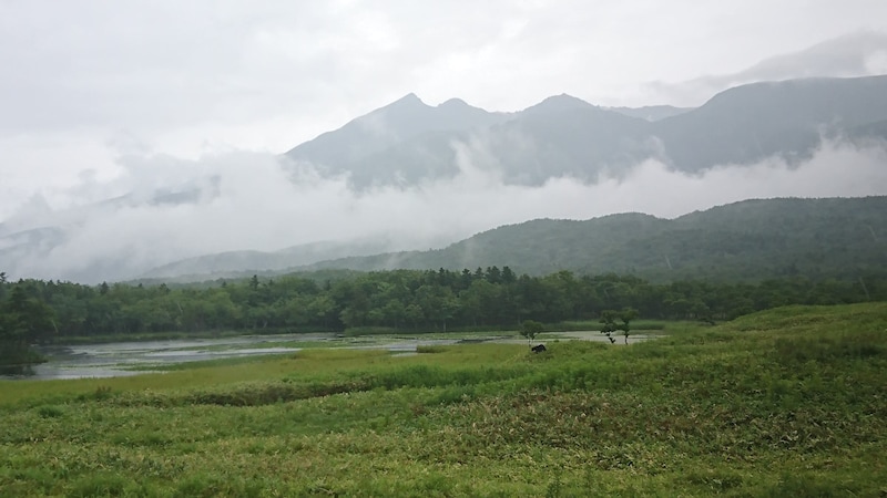 知床五湖(9)/一湖と知床連山と…