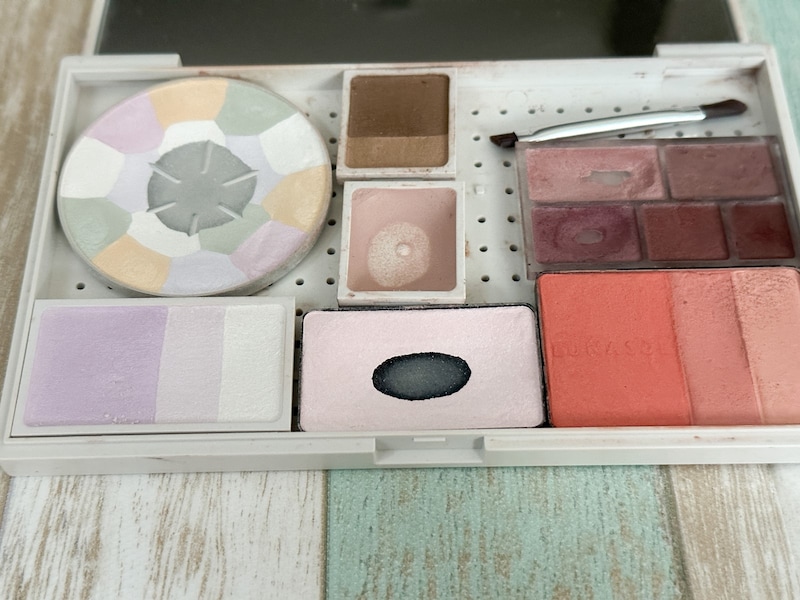 旅行の荷物　無印良品ケース