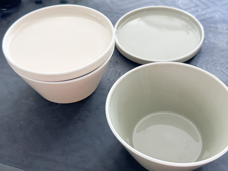 皿が蓋にもなる