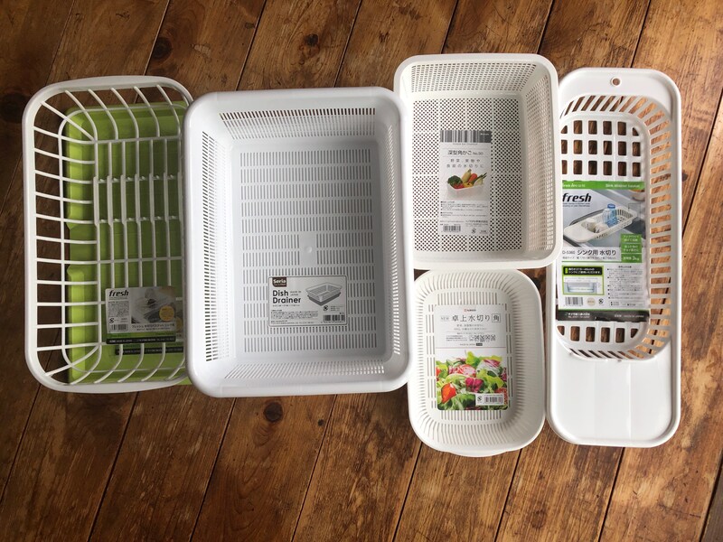 セリアの水切りかごで食器洗いをラクに