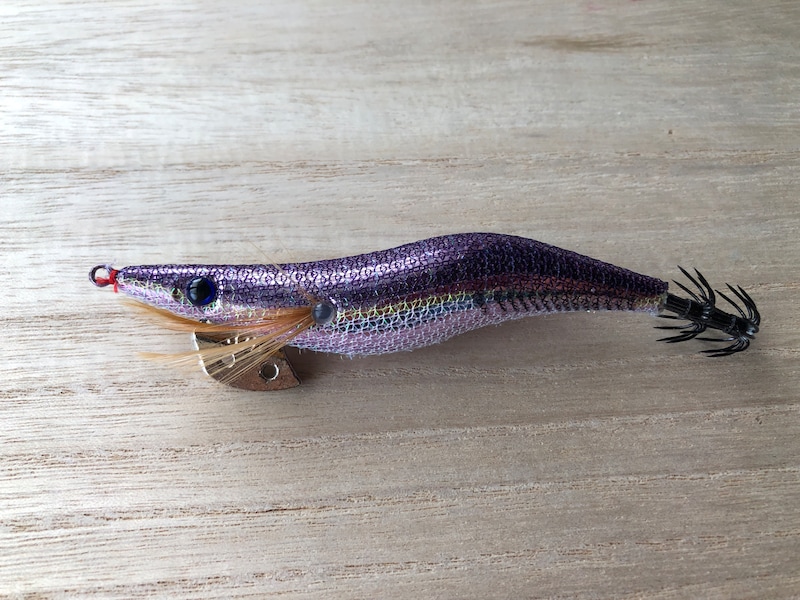 セリアの「エギサイト」、色はパープル