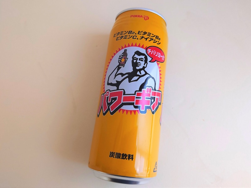 ポッカサッポロの限定ドリンク。沖縄ポッカの自販機にはほかにもご当地ドリンクがあっておもしろい