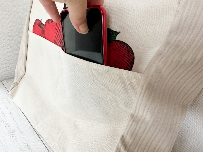 りんごバッグのポケット