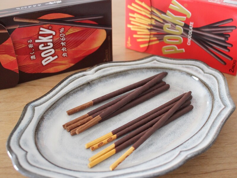 ポッキーカカオ60％食べ比べ