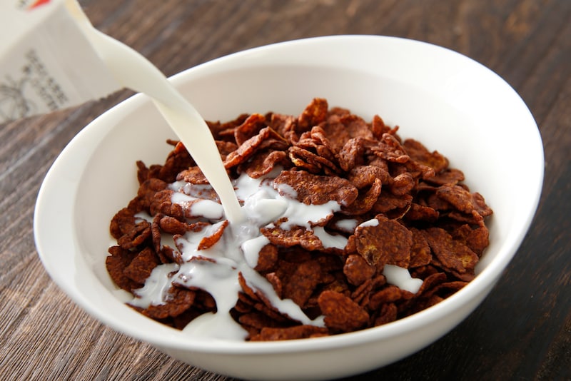 チョコレートがけのシリアル