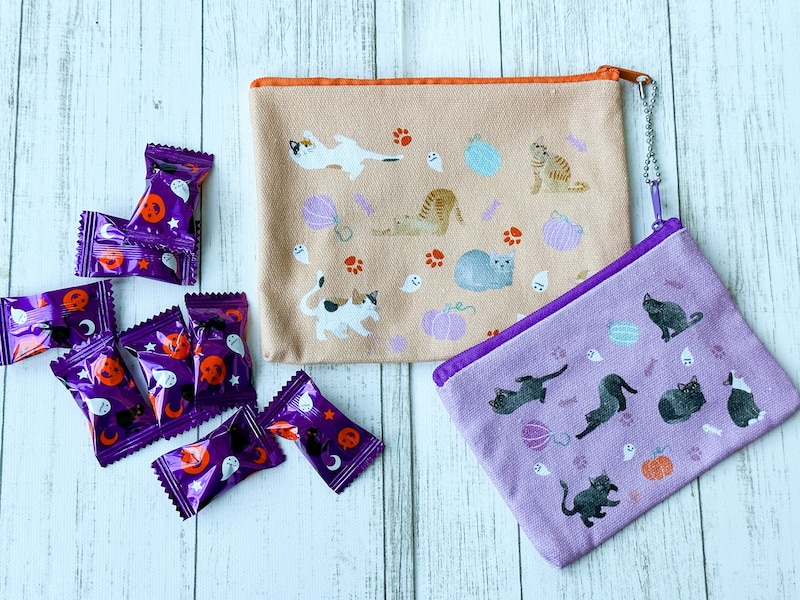 カルディ　ハロウィンネコポーチ