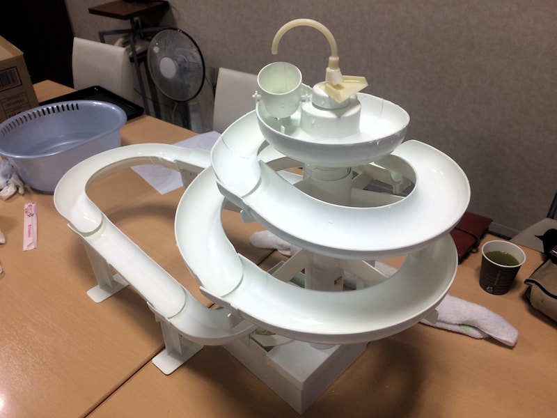 「ビッグストリーム そうめんスライダー」初期の試作