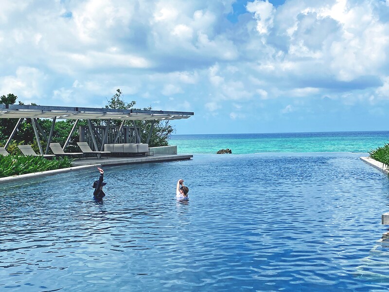 星のや沖縄のアクアティックエクササイズ