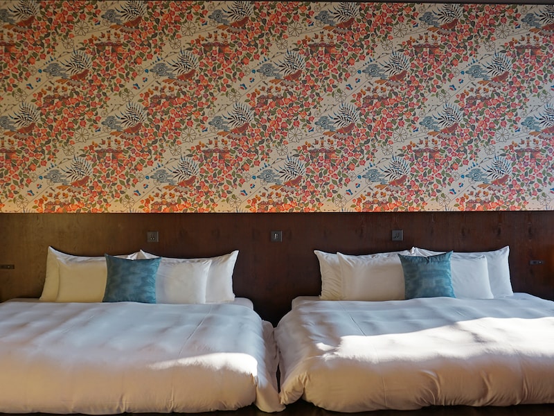 星のや沖縄の客室(ベッドルーム)