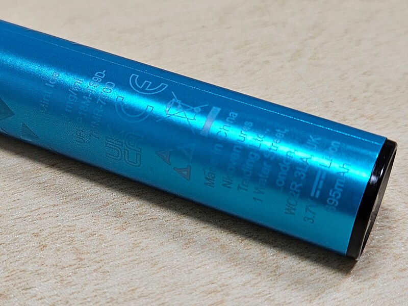 バッテリー容量が395mA