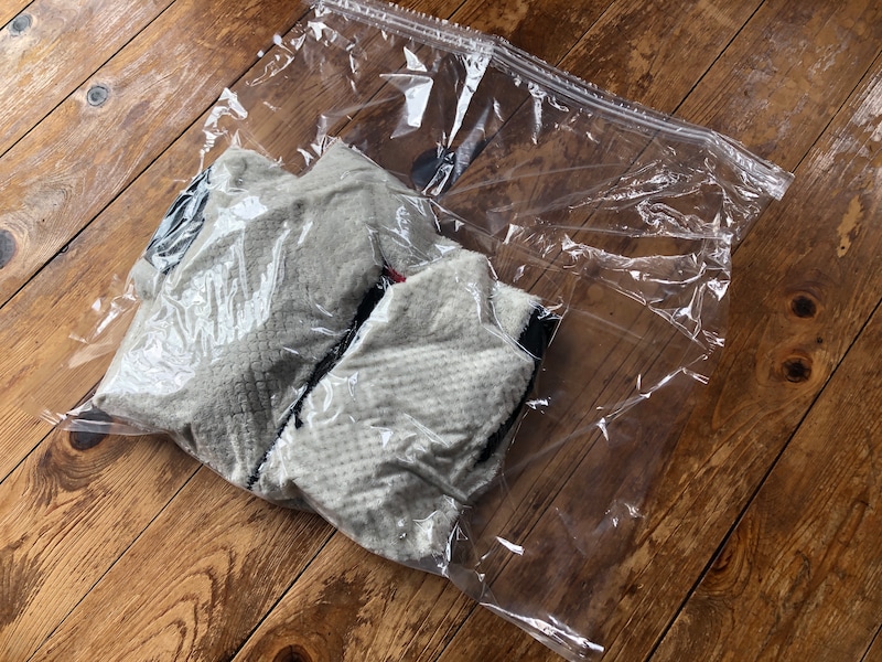 ふんわり感はなくなり、梱包した荷物のサイズも小さくなる