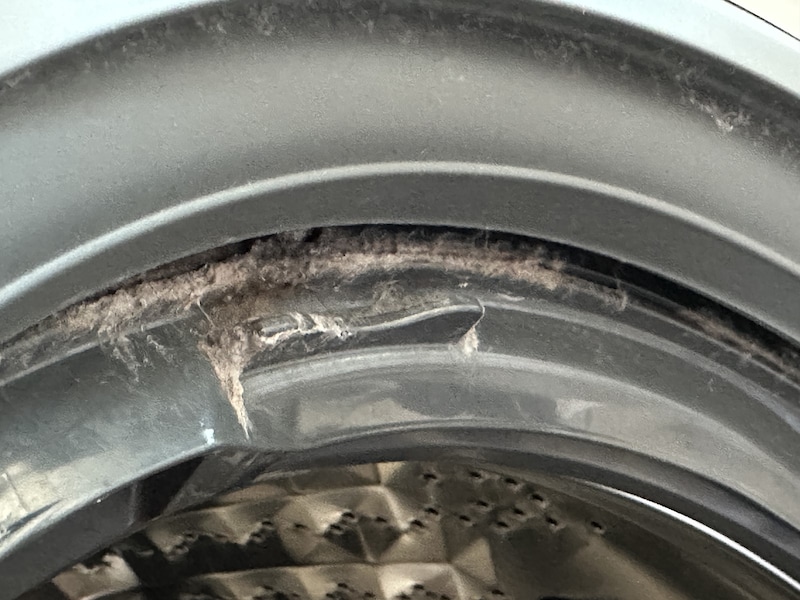 ドラム式洗濯機の窓パッキン