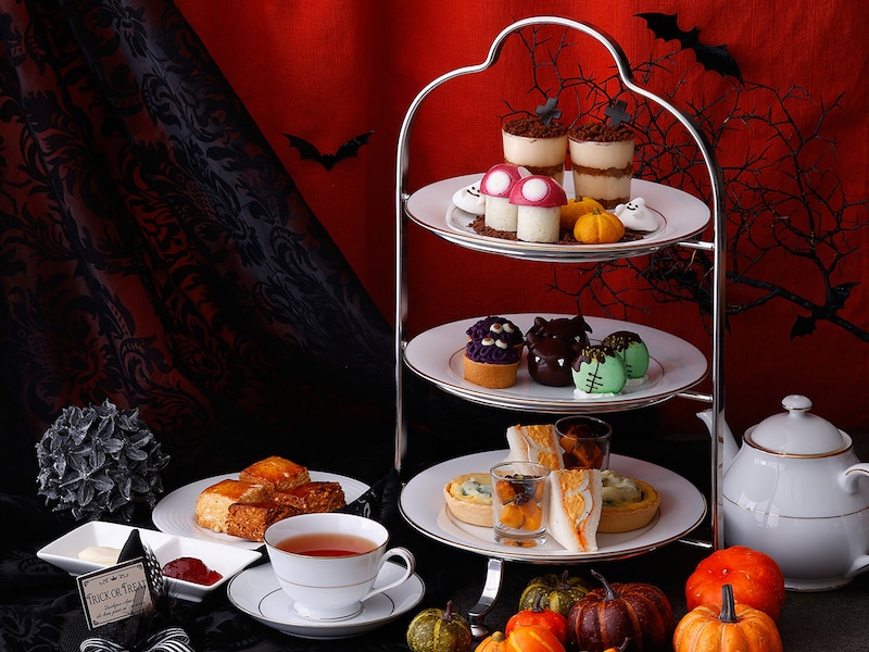 ホテルニューグランド「ハロウィンアフタヌーンティーセット」(提供画像)