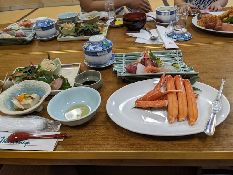 こむぎさんの楽しみのひとつは「旅行」の食事