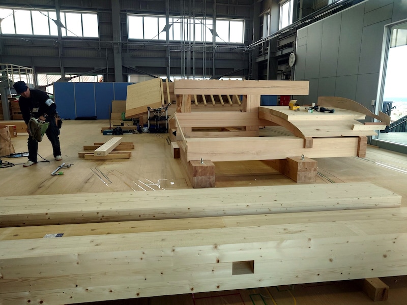 作業風景が見学できます