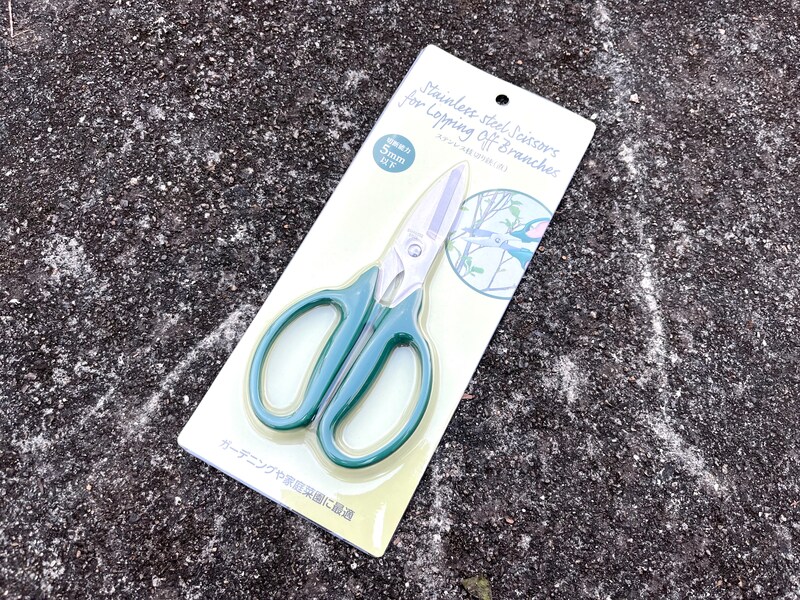 セリアの「ステンレス枝切り鋏(直)」