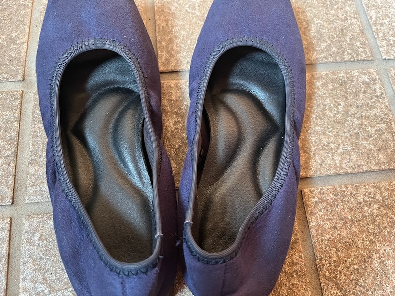 意外と汚れている靴の中の写真